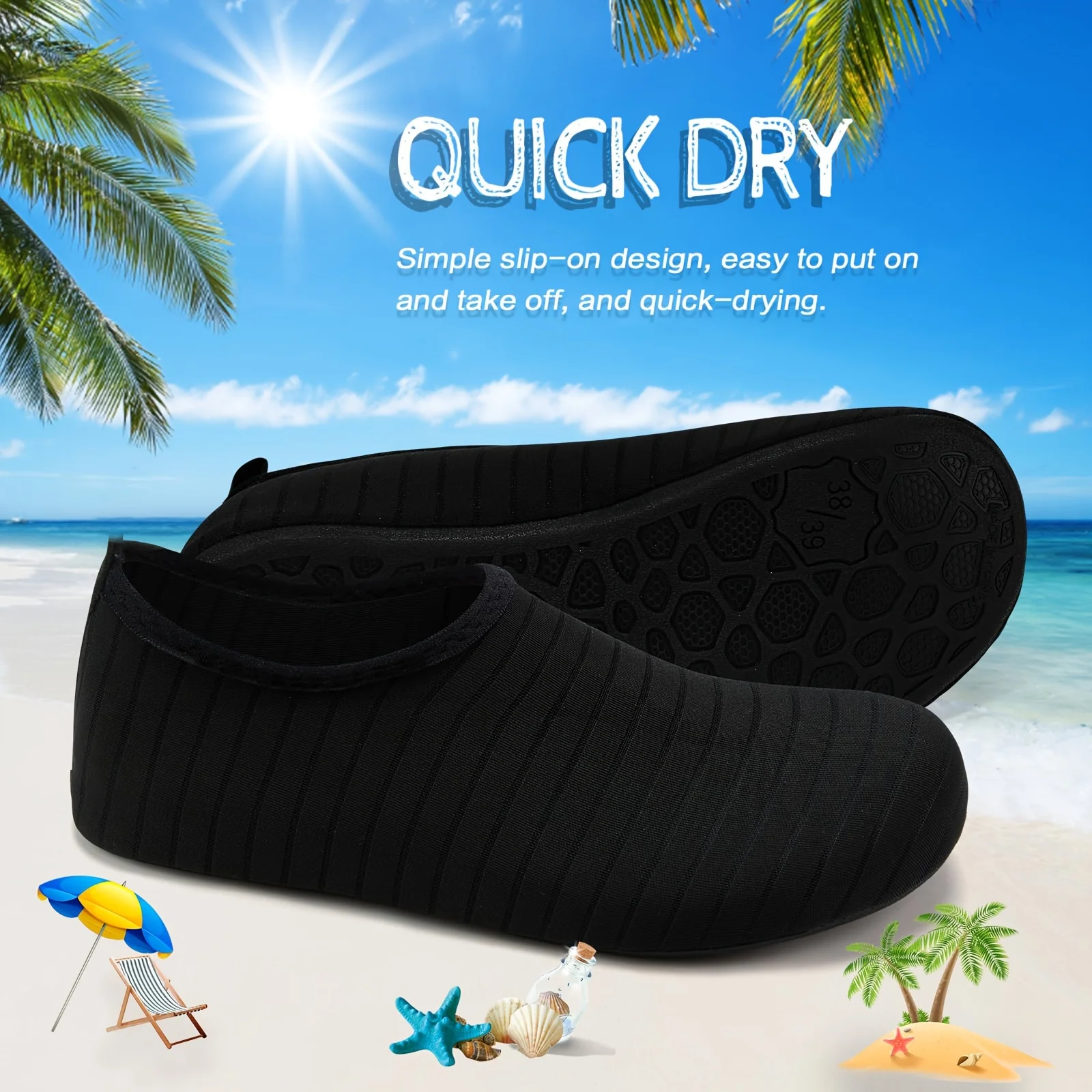 1Pair Water Shoes Women Men Ba - Aquatic Sports Shoes recension och pris