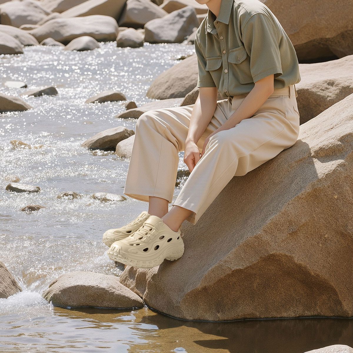 Men's Summer Clogs for Outdoor - Aquatic Sports Shoes recension och pris
