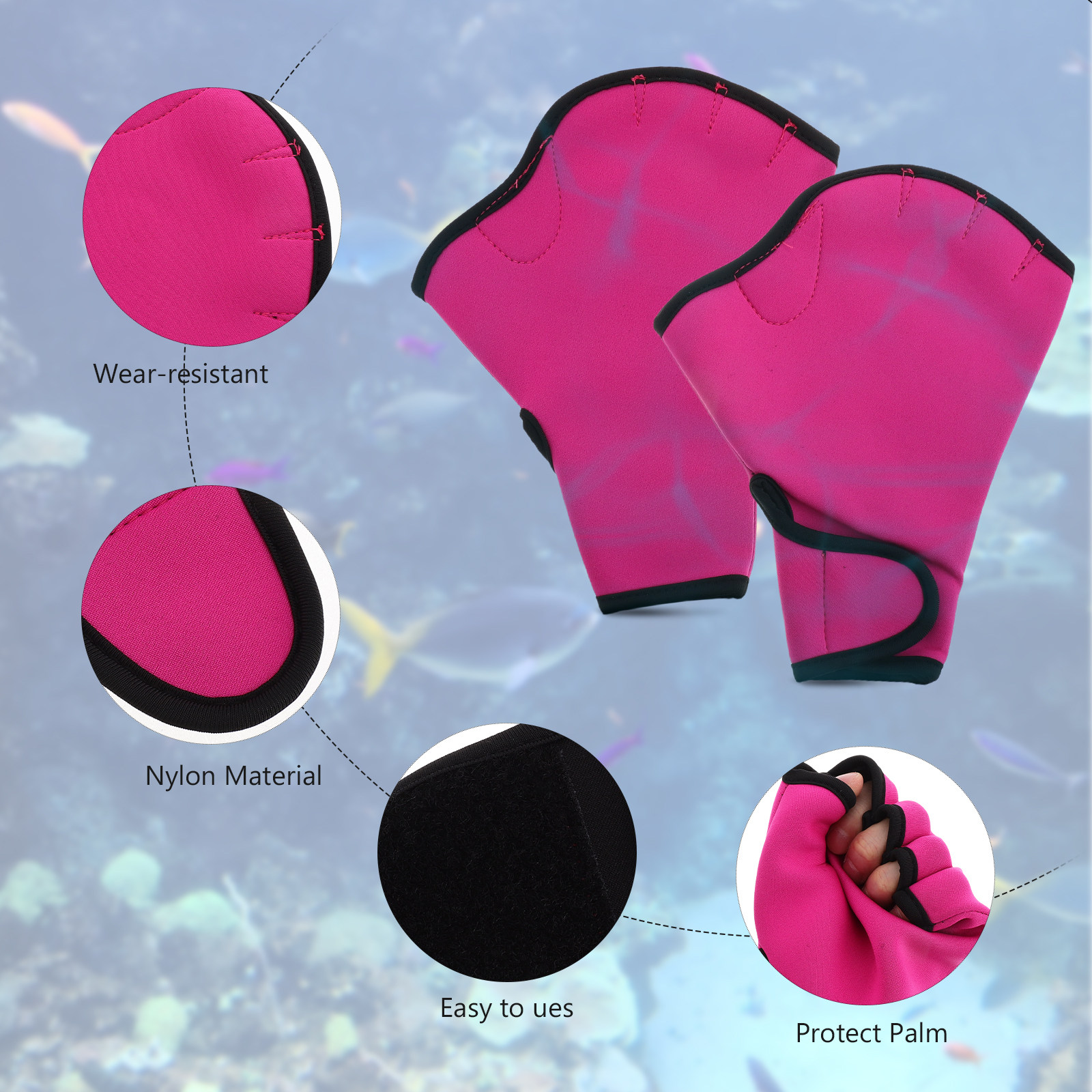 1Pair Swim Training Gloves Nyl - Aquatic Sports Scuba recension och pris